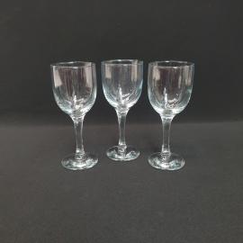 Винтажный набор из 3 бокалов фужеров, стекло 350 мл 175 мм, СССР