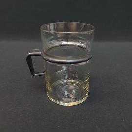 Винтажный стакан с ручкой, стекло 400 мл, СССР