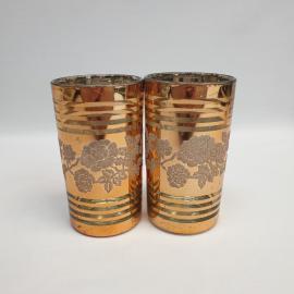 Винтажный набор из 2 стаканов, стекло 350 мл 11 см, СССР