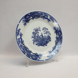 Винтажная сервировочная столовая тарелка фарфор 23 см