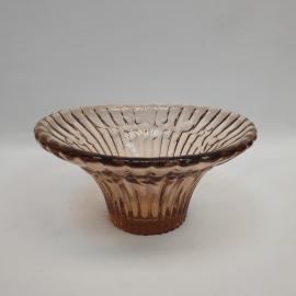 Винтажная ваза конфетница, стекло 155 мм, СССР