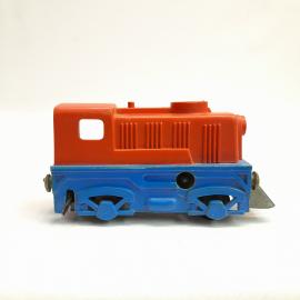 Винтажная фигурка вагончик 11х3х5 см металл пластик СССР