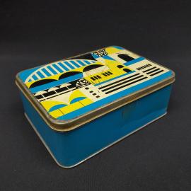 Винтажная жестяная коробка 19х14 см СССР