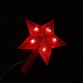 Винтажная электрическая Звезда макушка на елку рабочая СССР