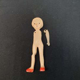 Винтажная кукла Ада Галя 9 см колкий пластик СССР