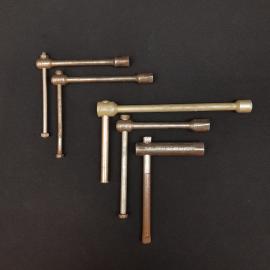 Винтажный набор торцевых ключей 5 шт 9,10,12,13,14 мм.