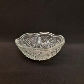 Винтажный салатник малый ваза конфетница, стекло 165 мм, СССР