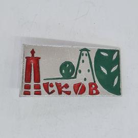 Значок СССР мичуринск эмблема башня дерево надпись мичуринск советский и винтажный