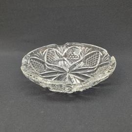 Винтажная пепельница, 15.5 см. хрусталь,Винтаж, СССР.