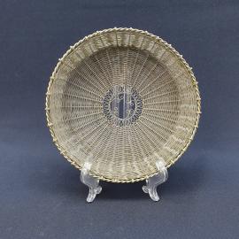 Винтажная конфетница ,скань  металл 15.5 см, СССР