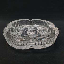 Винтажная пепельница, хрусталь 17 см, СССР