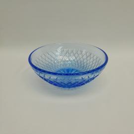 Винтажный салатник малый, цветное стекло 12 см, СССР