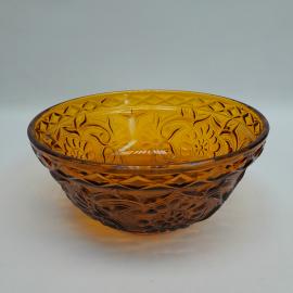 Винтажный салатник, цветное стекло 16 см, СССР