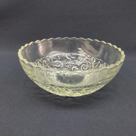 Винтажный салатник Уршельский, стекло, 16.5 см. Винтаж, СССР.