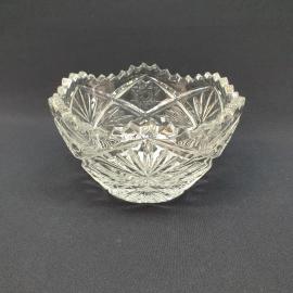 Винтажный салатник, хрусталь 14 см, СССР