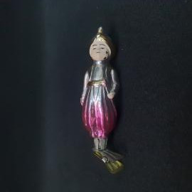 Винтажная елочная игрушка Маленький мук, стекло, СССР