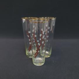 Винтажный набор из 3 стаканов, стекло 400 мл 17 см, СССР