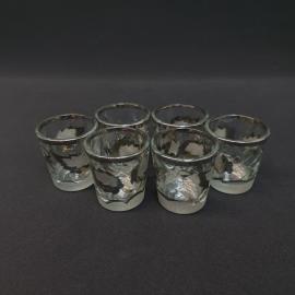 Винтажный набор из 6 стопок, стекло 50 мл 55 мм, СССР