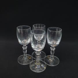 Винтажный набор из 4 рюмок, стекло 50 мл 12 см, Словакия
