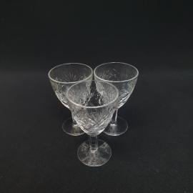 Винтажный набор из 3 рюмок, хрусталь 75 мл 9 см, СССР