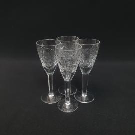 Винтажный набор из 4 рюмок, хрусталь 50 мл 12 см, СССР