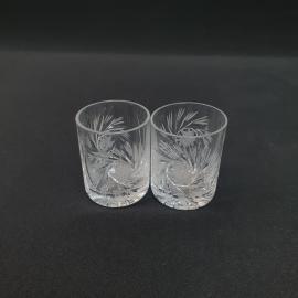 Винтажный набор из 2 стопок, стекло 100 мл 5 мм, СССР