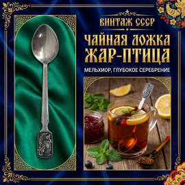 Винтажная чайная ложка Жар-птица,  СССР