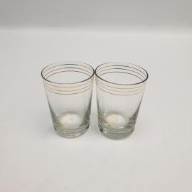 Винтажный набор из 2 стаканов, стекло 150 мл 5 см, СССР