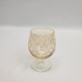 Винтажный бокал фужер, цветное стекло 100 мл 9 см, СССР