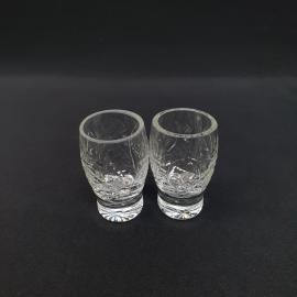 Винтажный набор из 2 стопок, стекло 50 мл 45 мм, СССР