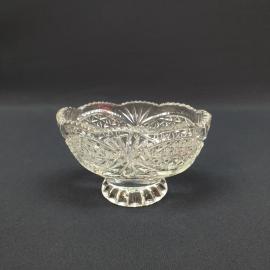 Винтажный салатник, хрусталь 15 см,  14х10 СССР