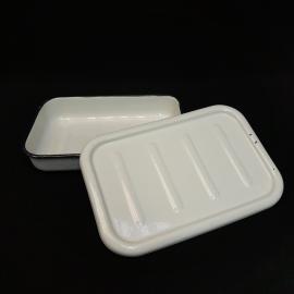 Винтажный контейнер 25х17 см 900 мл эмалированный СССР