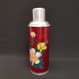 Винтажный термос на 2 л со стеклянной колбой Китай период СССР