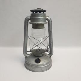 Винтажная лампа керосиновая "Летучая мышь" фонарь серебристая, СССР