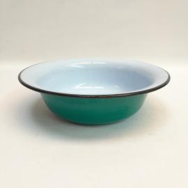 Винтажная миска эмалированная 750 мл металл 20 см СССР