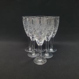 Винтажный набор из 6 рюмок, хрусталь 60 мл 14 см, СССР