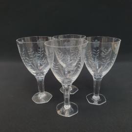 Винтажный набор из 4 бокалов, хрусталь 170 мл 14 см, СССР