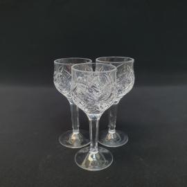 Винтажный набор из 3 рюмок, хрусталь 55 мм 11 см, СССР