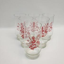 Винтажный набор из 6 стаканов, стекло 300 мл 14 см, СССР