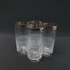 Винтажный набор из 4 стаканов, стекло 350 мл 135 мм, СССР