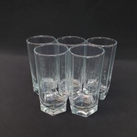Винтажный набор из 5 стаканов, стекло 350 мл 135 мм