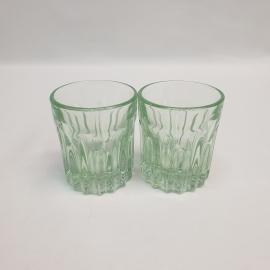 Набор из 2 стопок, цветное стекло 75 мл 7 см, СССР