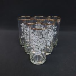 Винтажный набор из 6 стаканов, стекло 450 мл 145 мм,СССР