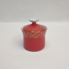 Винтажная сахарница Porcelana, фарфор 0.2 л, Польша СССР периода