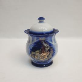 Винтажная сахарница Мариуполь, керамика  0.4 л, СССР