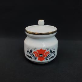 Винтажная сахарница Рига, фарфор 0.4 л, Латвия СССР периода