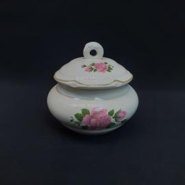 Винтажная сахарница ЗиК Конаково, фаянс 0.4 л, СССР