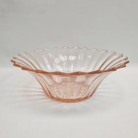 Винтажный салатник, цветное стекло 215 мм, СССР