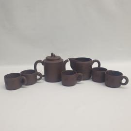Винтажный чайный сервиз из 7 предметов, керамика 200 мл, 250 мл, СССР