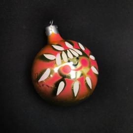 Елочная игрушка СССР,стекло,шар солнце.Орловская фабрика Победа. Винтаж
